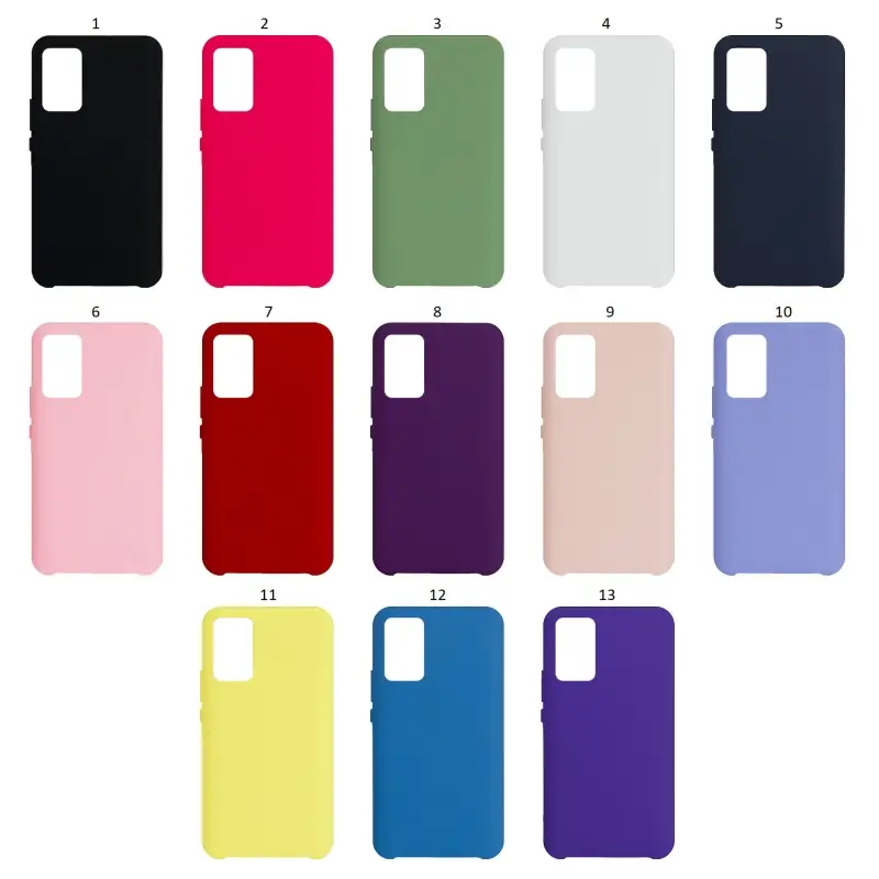 Чехол Samsung A02S Silicone Cover (без лого)