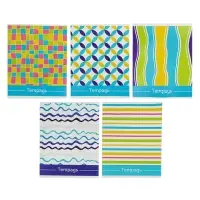 Тетрадь 48 листов в линейку Calligrata &laquo;Орнамент&raquo;, обложка мелованный картон, блок №2, белизна 75% (серые листы), МИКС