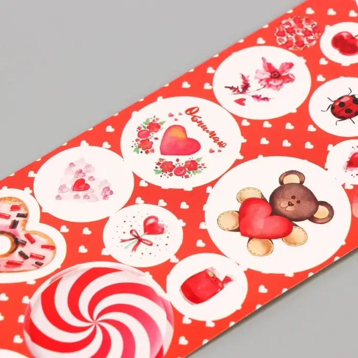 Наклейка для декора &laquo;Арт Узор. Любовь&raquo;, на листе, пластик, 6.5&times;19 см