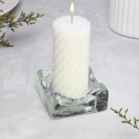 Подсвечник-квадрат "Кватра-1", 8х8х3,5 см, с углубленным диаметром 6 см Подсвечник-квадрат "Кватра-1", 8х8х3,5 см, с углубленным диаметром 6 см