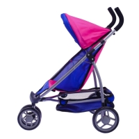 Коляска для кукол, с переноской, трёхколёсная, металлический каркас