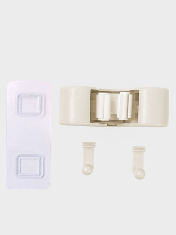 Держатель для швабр настенный самоклеящийся, 11,8х6,3х4,5