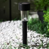 Садовый светильник на солнечной батарее &laquo;Цилиндр&raquo;, 4.5&times;30&times;4.5 см, 1 LED, свечение тёплое белое