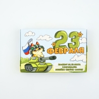 Подарочный набор 6 предметов "С 23 февраля! Кот"