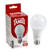 Лампа светодиодная TANGO, А70, 25 Вт, E27, 2375 Лм, 4000K, IP20, свечение нейтральное белое, матовое