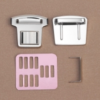 Застёжка для сумки, 3,5 &times; 3,8 см, цвет серебряный