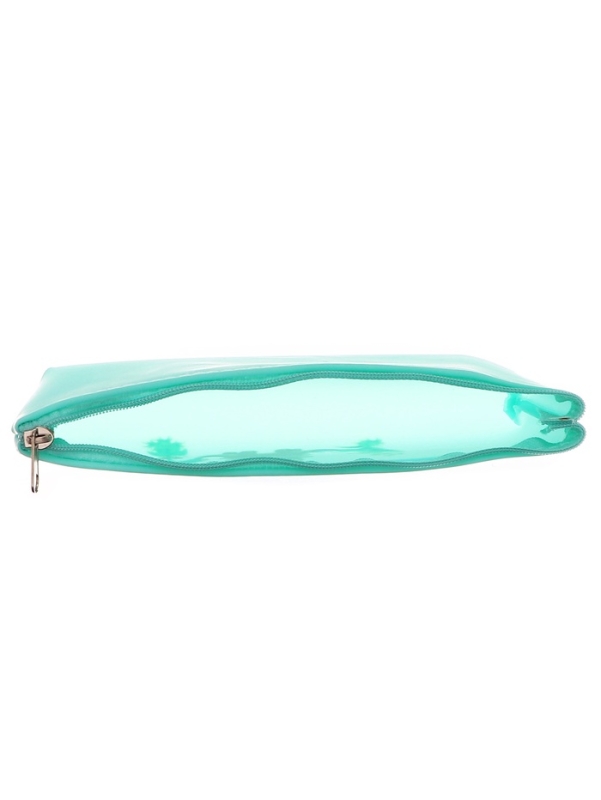 Пенал школьный на молнии  Зверушки Бирюзовый