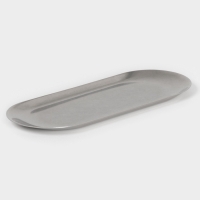Тарелка овальная 22,8х9х1см, 201 сталь