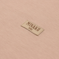 Костюм для девочки (футболка, шорты) MINAKU цвет бежевый/ пыльно-сиреневый, рост 128 см