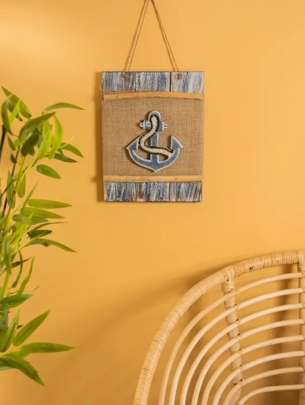 Панно плетёное &laquo;Якорь&raquo;, 25&times;4&times;55 см