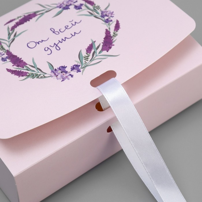 Коробка подарочная складная, упаковка, &laquo;От всей души&raquo;, 16.5 х 12 х 5 см