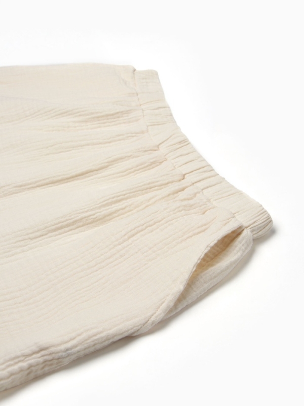 Комплект женский (рубашка, шорты) KAFTAN Basic р. 48-50 молочный