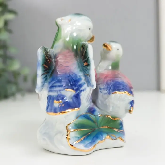 Фигурка керамика &laquo;Уточки-мандаринки цветные&raquo;, 11&times;7&times;11.5 см