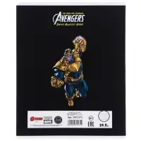 Тетрадь в линейку 24 листа, 5 видов МИКС, частичный уф-лак, обложка мелованный картон, &laquo;Мстители&raquo;