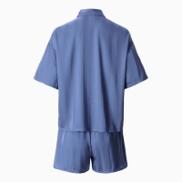 Пижама женская (рубашка и шорты) KAFTAN "Полоса" р.44-46, синий Пижама женская (рубашка и шорты) KAFTAN "Полоса" р.44-46, синий