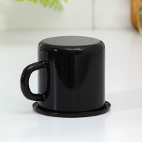 Кружка эмалированная «Ночь», 380 мл, цвет чёрный Кружка эмалированная «Ночь», 380 мл, цвет чёрный