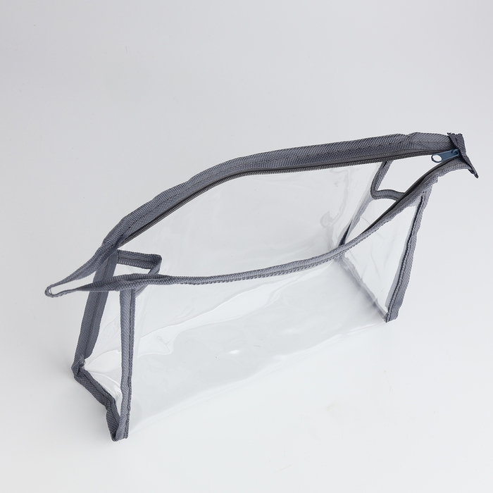 Набор косметичек 2 в 1 на молнии, цвет серый Набор косметичек 2 в 1 на молнии, цвет серый