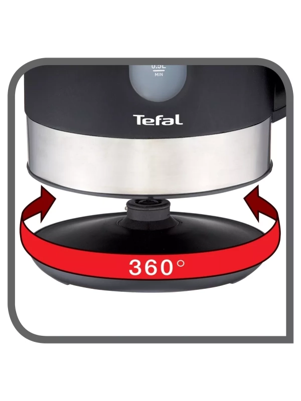 Электрический чайник KO330830 Snow, черный, 2400 Вт, 1,7 л