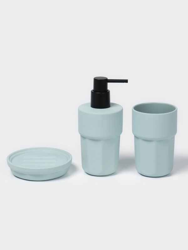 Набор для ванной "Modern" 3 предмета (дозатор для мыла, стакан, мыльница)