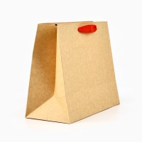 Пакет подарочный новогодний крафтовый с пластиковым окном &laquo;Новогоднее чудо&raquo;, 24 х 20 х 11см