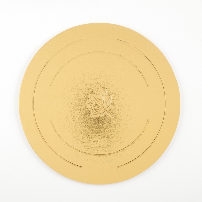 Подложка усиленная, 22 см, золото-жемчуг, 3.2 мм, набор 3 шт.