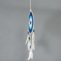 Ловец снов от сглаза "Назар" с перьями 30х60 см Ловец снов от сглаза "Назар" с перьями 30х60 см