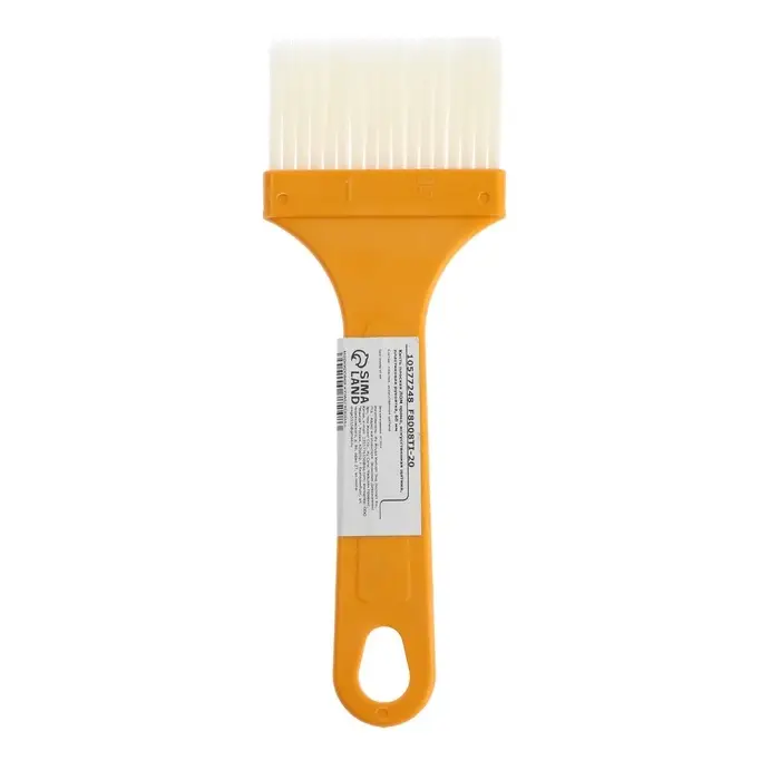 Кисть плоская ЛОМ промо, искусственная щетина, пластиковая рукоятка, 60 мм