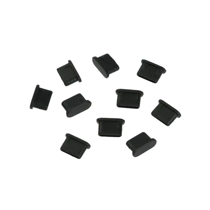 Заглушка Type-c, чёрный, пластик, набор 10 шт.