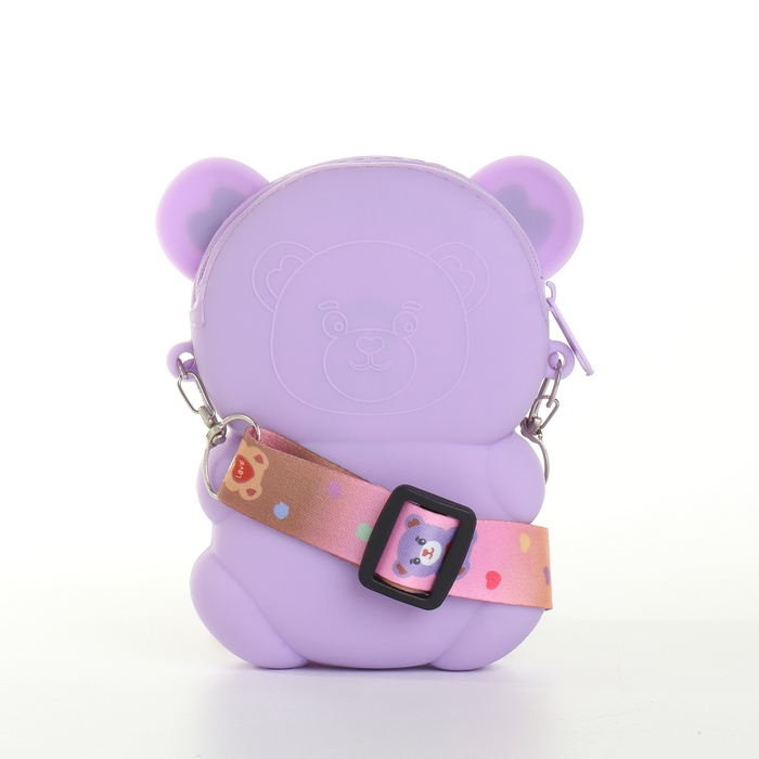 Сумка детская для девочки на молнии «Выбражулька», цвет сиреневый Сумка детская для девочки на молнии «Выбражулька», цвет сиреневый