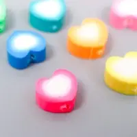 Набор бусин для рукоделия и плетения &laquo;Арт Узор. Пухлое сердечко&raquo;, 20 шт., PVC, цветные, 1&times;1&times;1 см