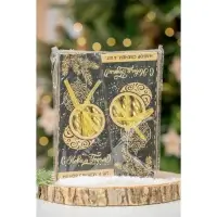 Набор свечей Новогодний 8 шт,  1,5 см х 1,5 см х 15 см