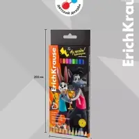 Карандаши 12 цв ErichKrause Ну, Погоди!, шестригран., пластик