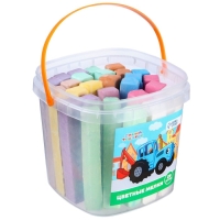 Набор цветных мелков Синий трактор, 10 цветов, 29 штук Набор цветных мелков Синий трактор, 10 цветов, 29 штук