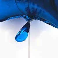 Воздушные шары фольгированные 18" "Звезда" цвет синий, набор 5 штук