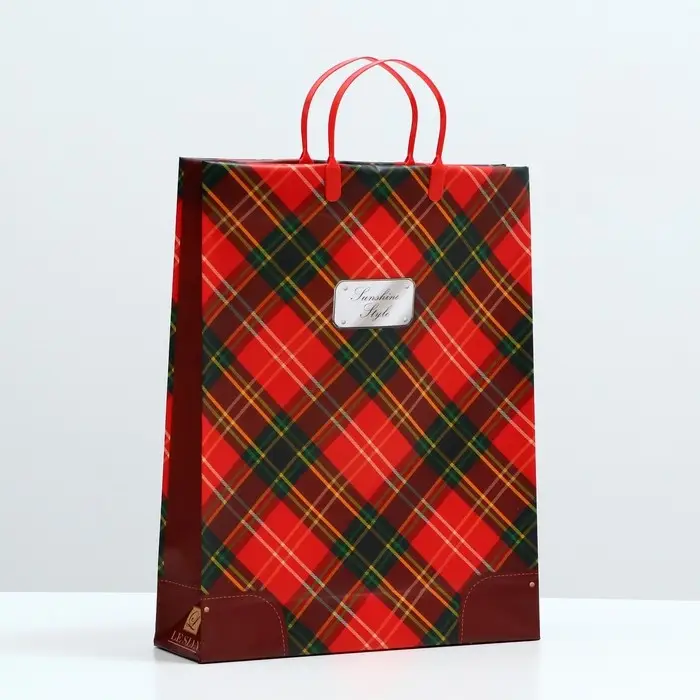 Пакет "Шотландия", мягкий пластик, 40 x 32 см, 120 мкм