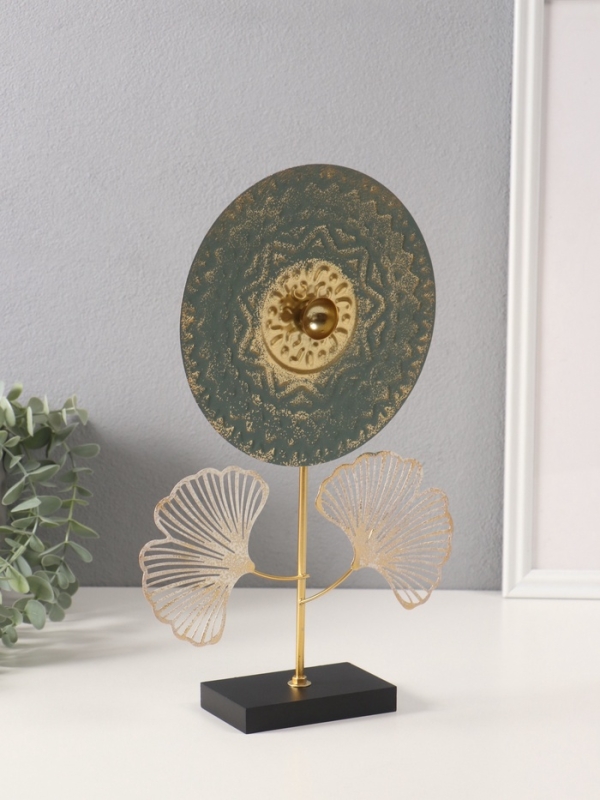 Сувенир металл "Круглый цветок" 6х19,5х32 см