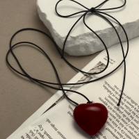 Портупея с кулоном &laquo;Сердечко&raquo;, трансформер, бордовая, 150 см