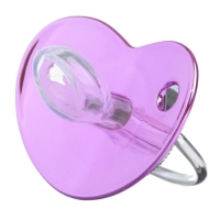 Соска - пустышка силиконовая ортодонтическая &laquo;LITTLE PRINCESS&raquo;, от 12 мес., с колпачком, цвет розовый/серебро, стразы