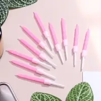 Свечи для торта &laquo;Неон&raquo;, 5 см, 10 шт., розовые