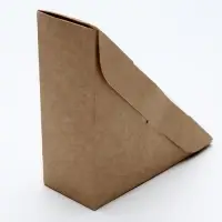 Упаковка для сэндвича, крафт, 13&times;13&times;5 см