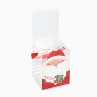 Коробка подарочная новогодняя складная ПВХ, &laquo;Подарок от Деда Мороза&raquo;, 12 х 15 х 12 см, Новый год