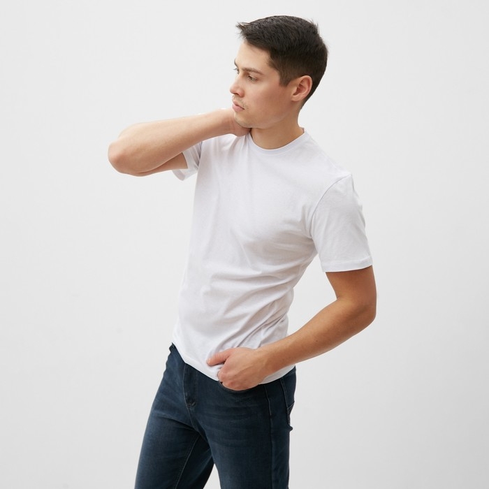 Футболка мужская, цвет белый, размер 50