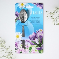 Ложка с гравировкой &laquo;Татьяна&raquo;, 3 х 14 см.