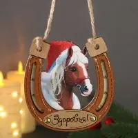 Набор сувениров Подкова &laquo;Удачи, Здоровья, Счастья&raquo;, 9&times;9.5 см, набор 3 шт.