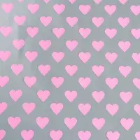 Пленка цветная "Сердца", розовая, 0,7 х 7,6 м, 40 мкм, 200 гр