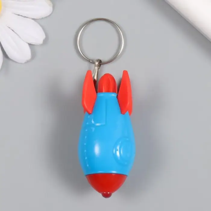 Фонарик свет на кольце "Ракета" LR41x3 шт МИКС 2,7х2,7х5 см