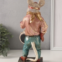 Сувенир полистоун с часами "Мышонок-пилот" 10,5х12,5х27,5 см Сувенир полистоун с часами "Мышонок-пилот" 10,5х12,5х27,5 см