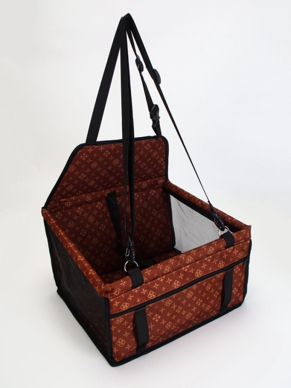 Автокресло для животных 40*30*25 см, коричневое