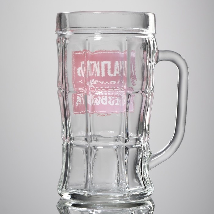 Кружка стеклянная пивная &laquo;Налить в случае трезвости&raquo;, 500мл