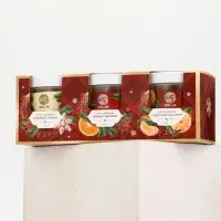 Соль для ванны, набор 3 шт х 200 г, имбирное печенье, глинвейн, мандарин, URAL LAB